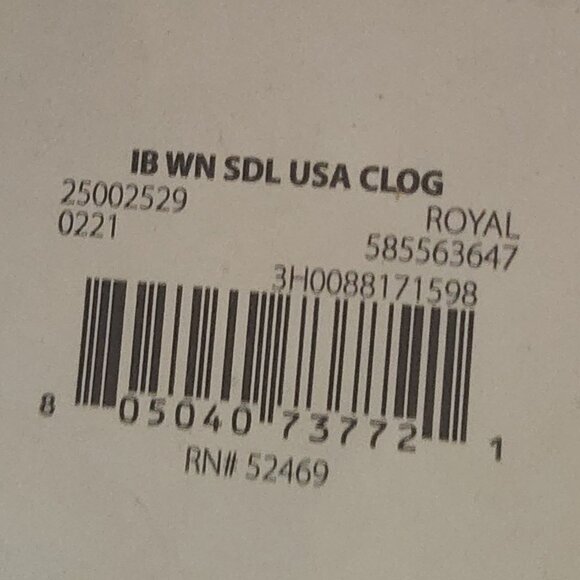 Wonder Nation Royal Blue Made in the USA Clog w/Non Marking Sole Infant Size 2 - Picture 11 of 16